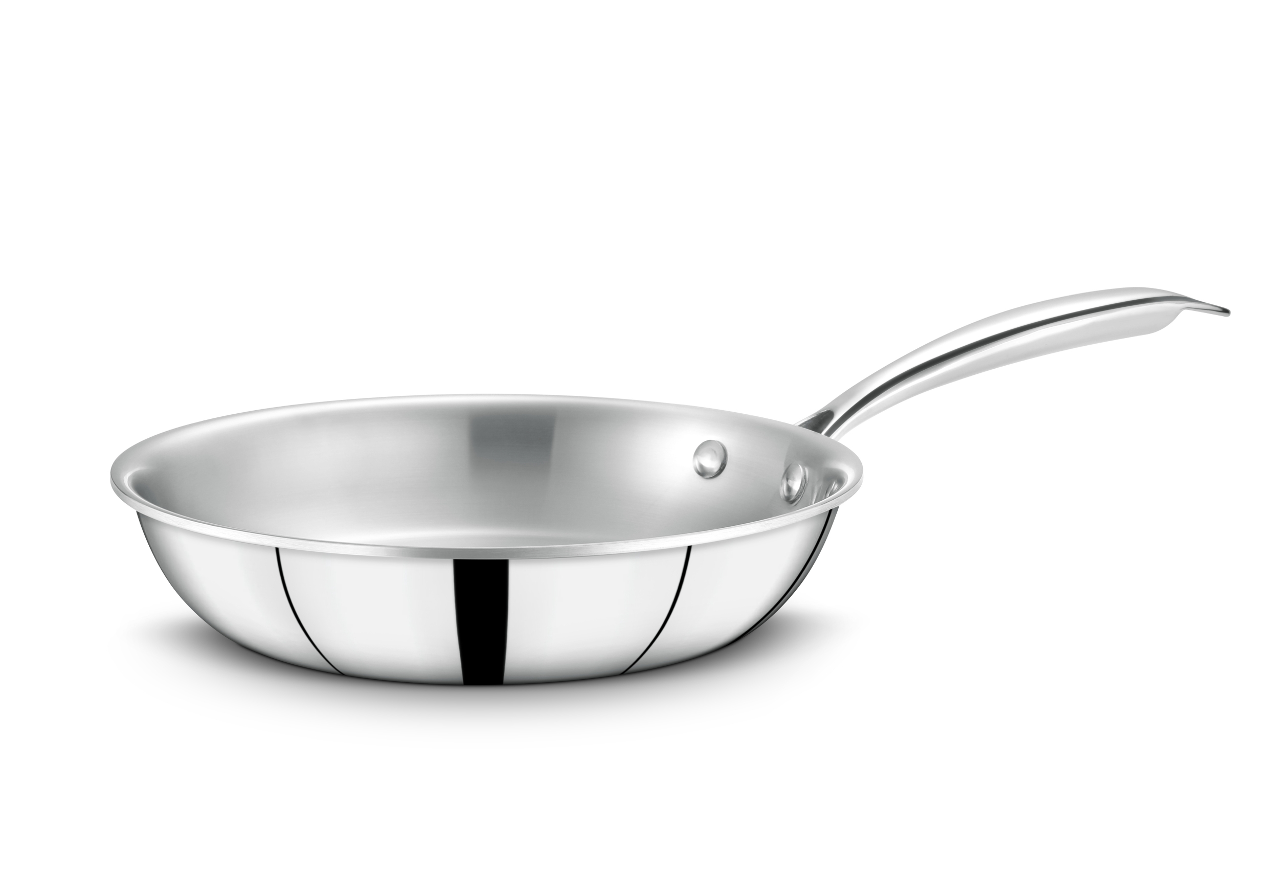 Stainless Steel Tri Ply Fry Pan 24 Cm - Pro