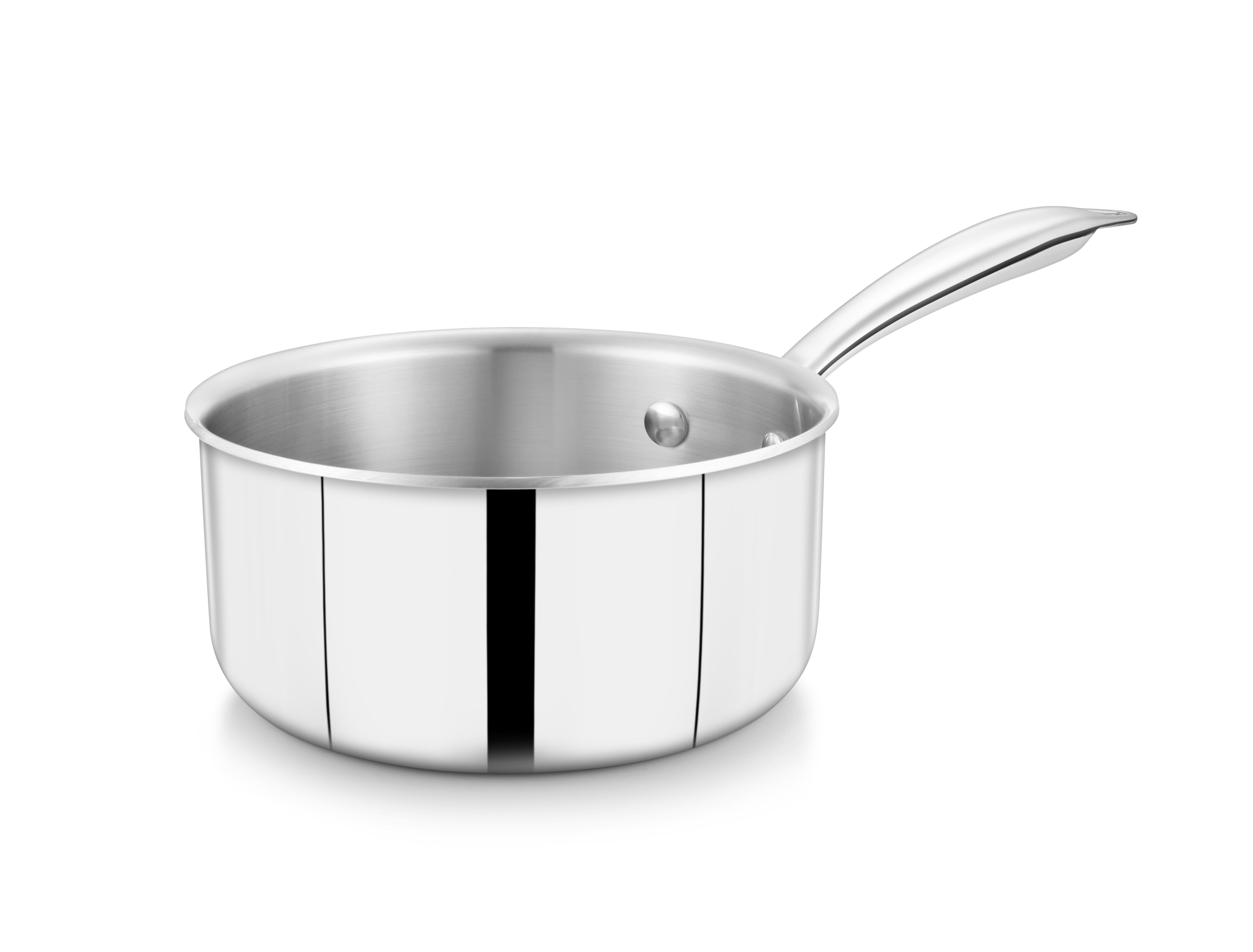 Stainless Steel Tri Ply Sauce Pan 14 Cm - 1.000 Ltrs - Pro