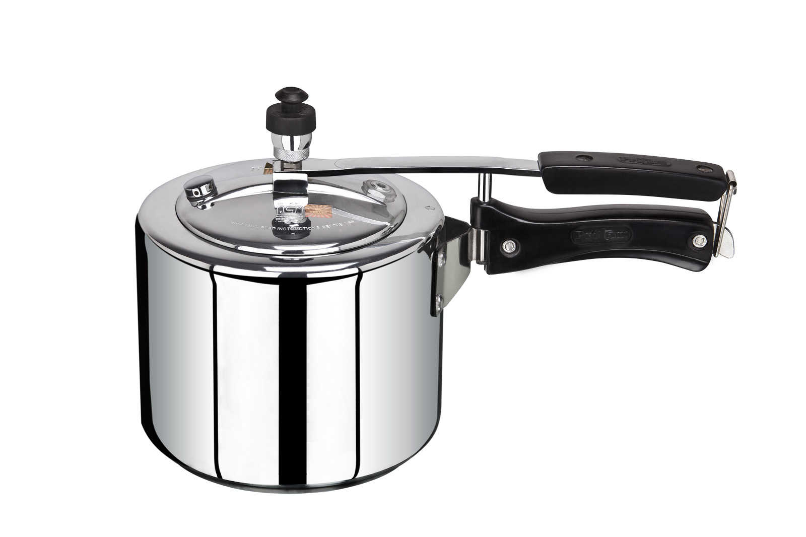 Stainless Steel Tri Ply Inner Lid Pressure Cooker 03 Ltrs